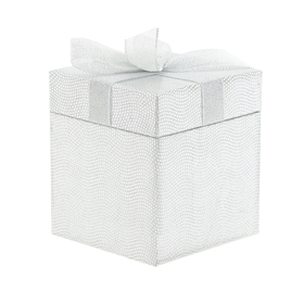 Gift box Gina 9.3x9.3x10cm FSC* silver