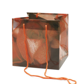 Carrybag Roses 16x16x16cm orange