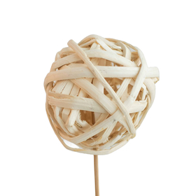 Kambu Ball 8cm on 50cm stick natural