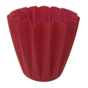 Cupcake container 5.5in burgundy - Colombia only
