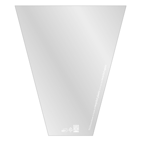 Tüte V-Shape 70% PCR 40x25x10cm transparent + Terra