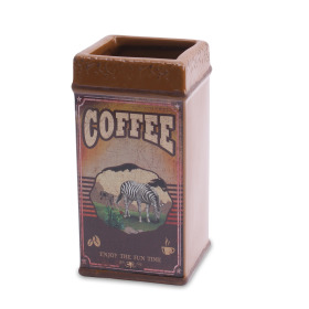 Ceramic Coffee Zebra 8.3x8.3 H16.3cm
