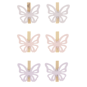 Schmetterling Amber 5cm FSC* rose/lila gemischt 2x3