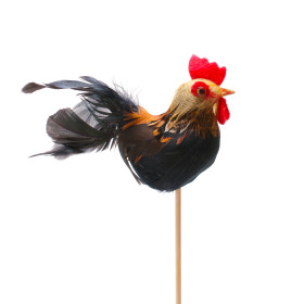Rooster 8cm on 50cm stick