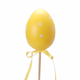 Egg Polka Dots 3in on 20in stick yellow