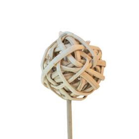 Kambu Ball 6cm on 50cm stick natural