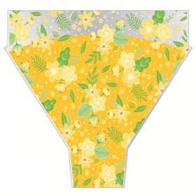 Sleeve Finleys Flowers 50x54x15cm yellow