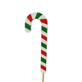 Candy Cane Swirl 12x4.3cm on 50cm stick