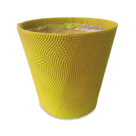 Pot Riccio 4" yellow