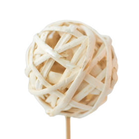 Kambu Ball 12cm on 50cm stick natural