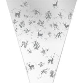 Hoes Christmas Forest 50x35x10cm zilver