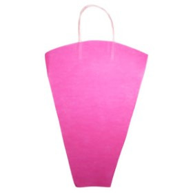 Flowerbag Nonwoven 16.5x17x5in hot pink