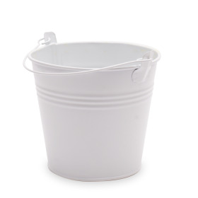 Zinc bucket Summer Breeze ES12 white