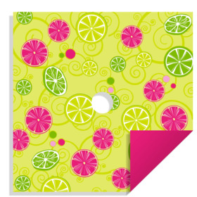 Ruana Citrus 24x24in hot pink