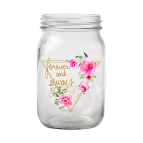 Glass jar Always 3x5in