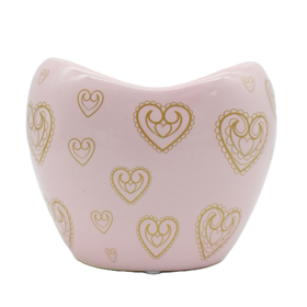 Ceramic pot Haute Couture ES12 rosado suave