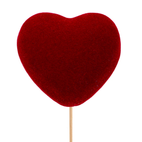 Hart Eros 5cm op 50cm stok rood
