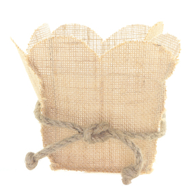 Jute bag Jolie 13x13x15cm natural