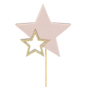 Star Avior 8.5cm on 50cm stick FSC* pink