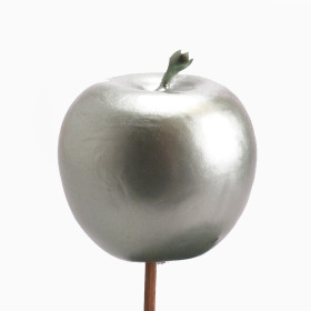 Apple 5cm on 50cm stick metallic green