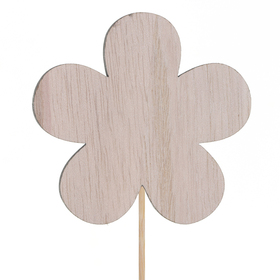 Flower Franka 6x6cm on 11cm stick FSC* naturel