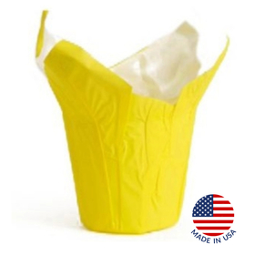 Cover-Up® White Kraft 6.5in Yellow