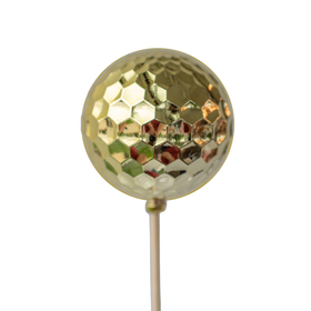 Christmas Ball Hammered 6cm on 50cm stick gold