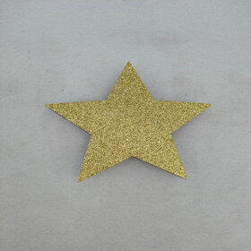 Star Peak 7cm clip metallic gold FSC*