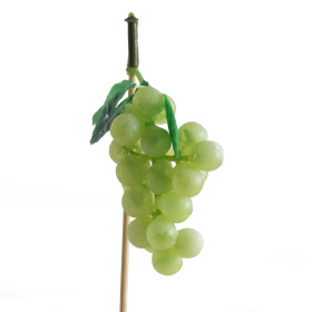 Grapes 7cm on 15cm stick green