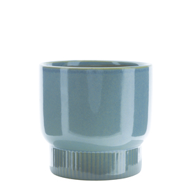 Stoneware pot Milo Ø10,2xH10cm ES9 blauw