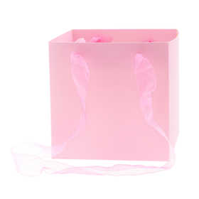 Tragetasche Glossy 16x16x16cm FSC* rosa