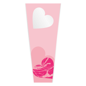 Plant sleeve Marbled Love 75x32x17,4cm pink