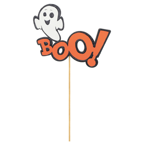 Spooky Boo 4x3in on 20in stick