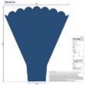 Sleeve Majesty 50x35x10cm blue