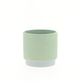Ceramic pot Claudine Ø13.3xH12.3cm ES12 green