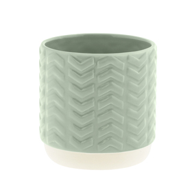 Ceramic pot Jing Ø12.8/10.5xH12cm ES12 gray green