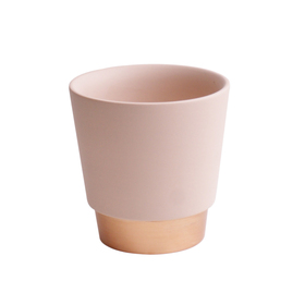 Ceramic Pot Elegance 5in light pink