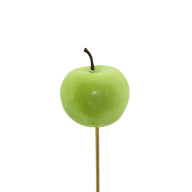 Apfel 6cm auf 50cm Stick grün