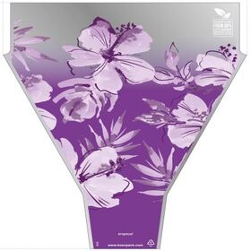 PCR80% Sleeve Tropical 50x35x10cm purple