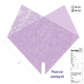 Sleeve Double Louise 70% PCR 40x40xcm lilac