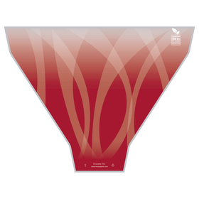 Chantalle 90% PCR 20x21x6in red