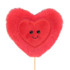 Hart Poppy 13cm op 50cm stok rood