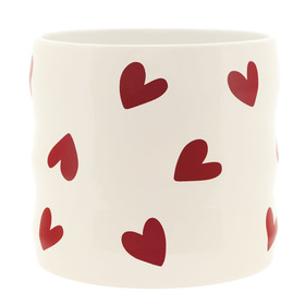 Pot céramique Bubbly Hearts Blanc, ES12 5st/tray