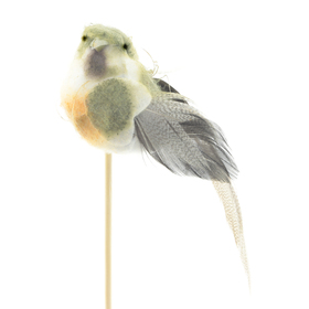 Bird Tommy  11cm on 50cm stick green