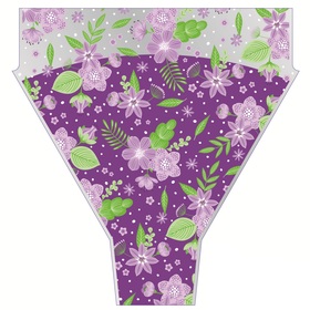 Sleeve Finleys Flowers 50x44x12cm purple