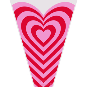 Tüte Express Your Love PCR 70% 50x35x10cm rot/rosa