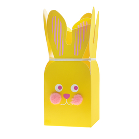 Bouquet box Funny Bunny 13x13x26cm FSC* yellow