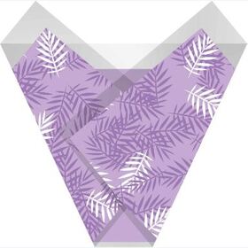 Sleeve Jive Leaves 50x48cm purple