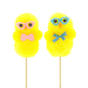 Chicks Iggy & Lizzy 8cm op 50cm stok assorti x2