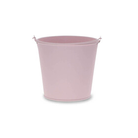 Zinc bucket Breeze Ø15/11xH13.5cm ES14 blossom pink